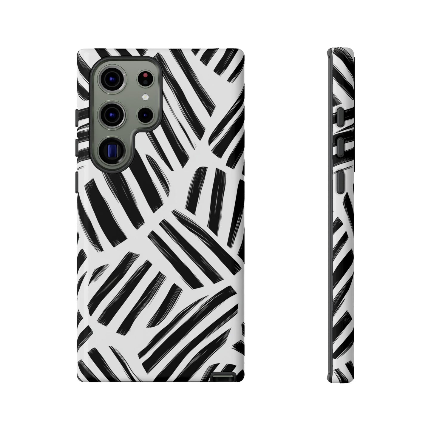 Sleek Noir Striped Phone Case for iPhone, google Pixel & Samsung