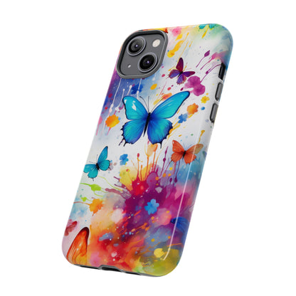 Vibrant Watercolor Butterfly Mobile Case