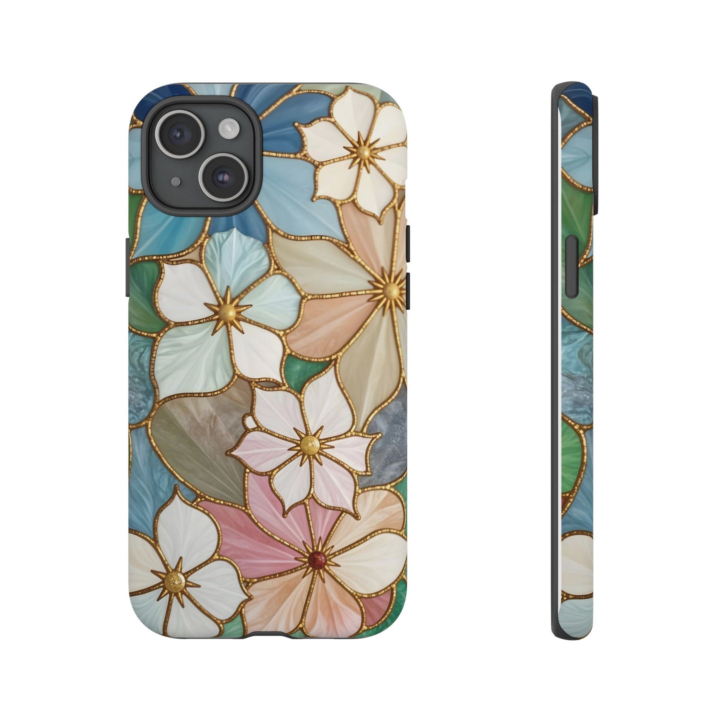 Floral Symphony: Stained Glass Elegance