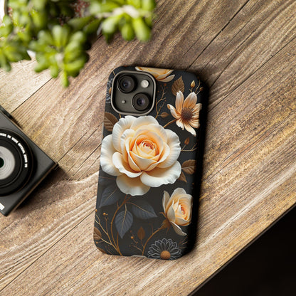 Elegant 3D Floral Design, Botanical Phone Case design for Iphone.