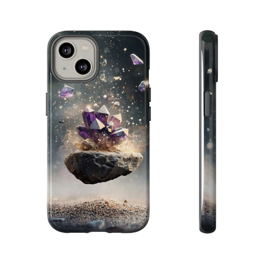 Mystic Amethyst Stones Phone Case for iPhone, Samsung & Google Pixel