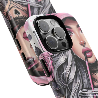 Pink Aesthetic Rebel – Iced Coffee & Inked Beauty Mobile Cover