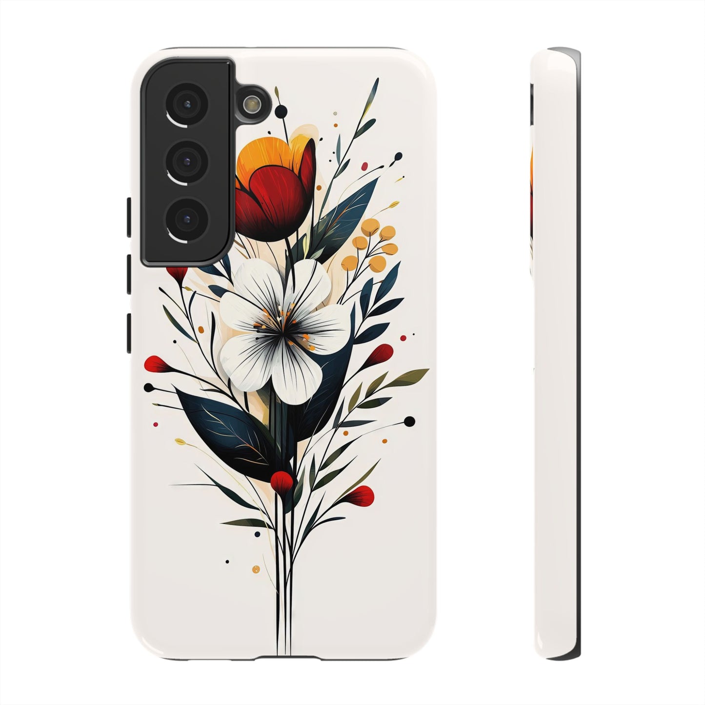 Wild Bloom – Minimal Floral Phone Case for iPhone, Pixel & Samsu
