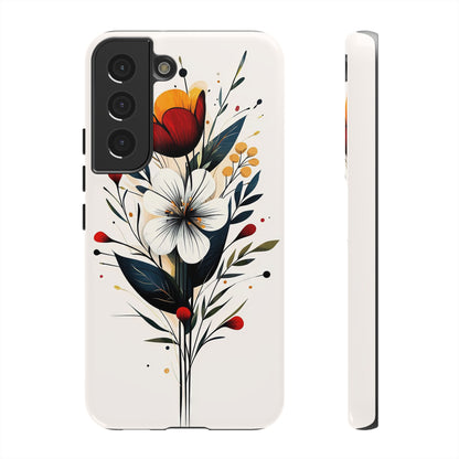 Wild Bloom – Minimal Floral Phone Case for iPhone, Pixel & Samsu