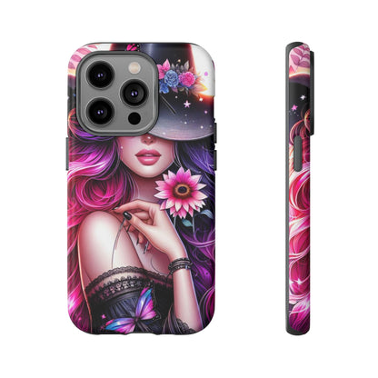 Celestial Charm – Cosmic Cowgirl & Butterfly Magic Mobile Cover