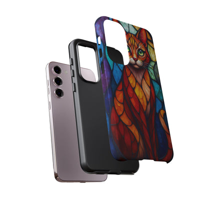 Geometric Cat: Colorful Abstract Portrait