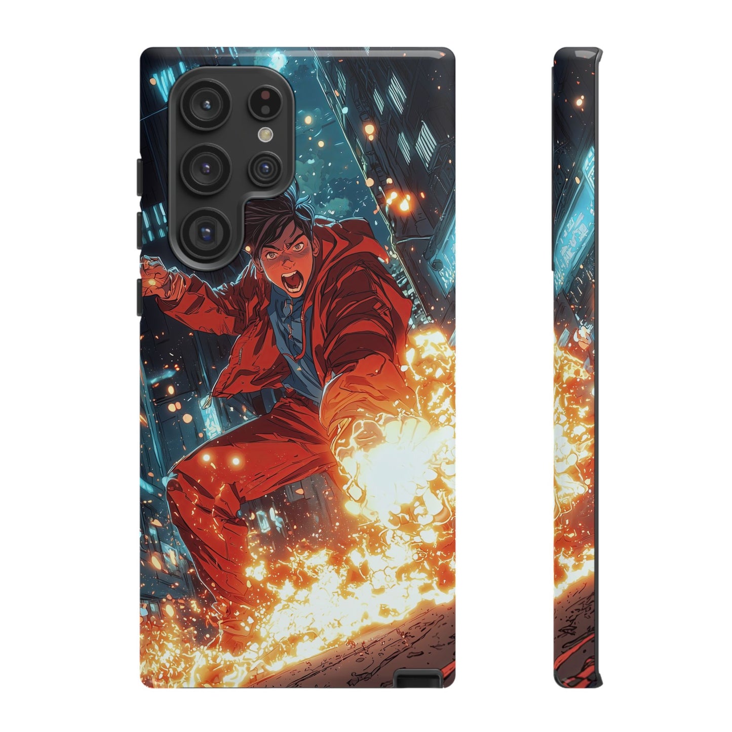 Urban Firestarter | Neon Blaze Hero Phone Case for iPhone, Samsung & Pixel