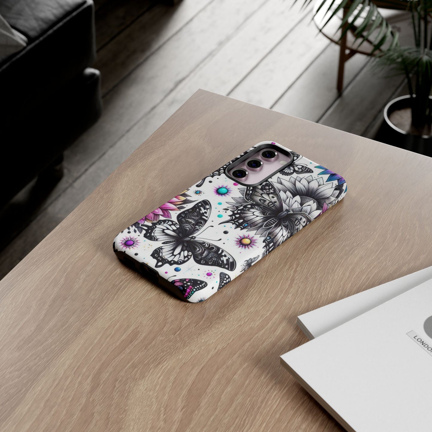 Celestial Flight – Cosmic Butterflies & Floral Magic Mobile Cover