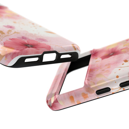 Blush Elegance Floral Mobile Case