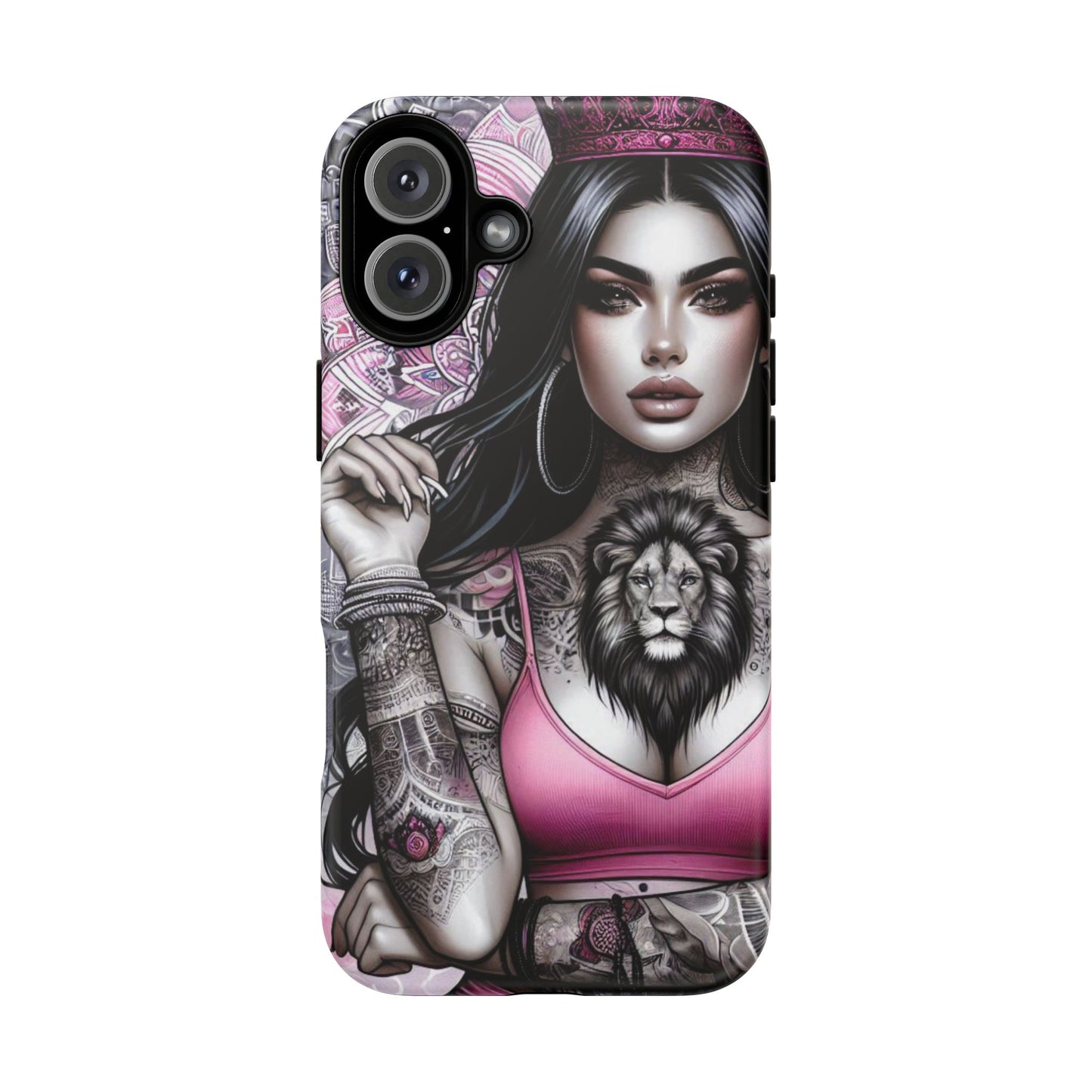 Queen of the Jungle – Regal Tattooed Goddess Mobile Cover