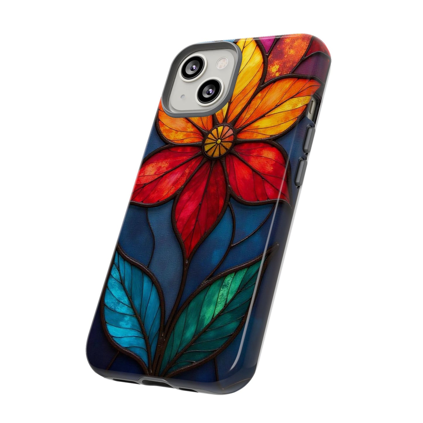 Radiant Blossom: Red and Orange Floral Elegance
