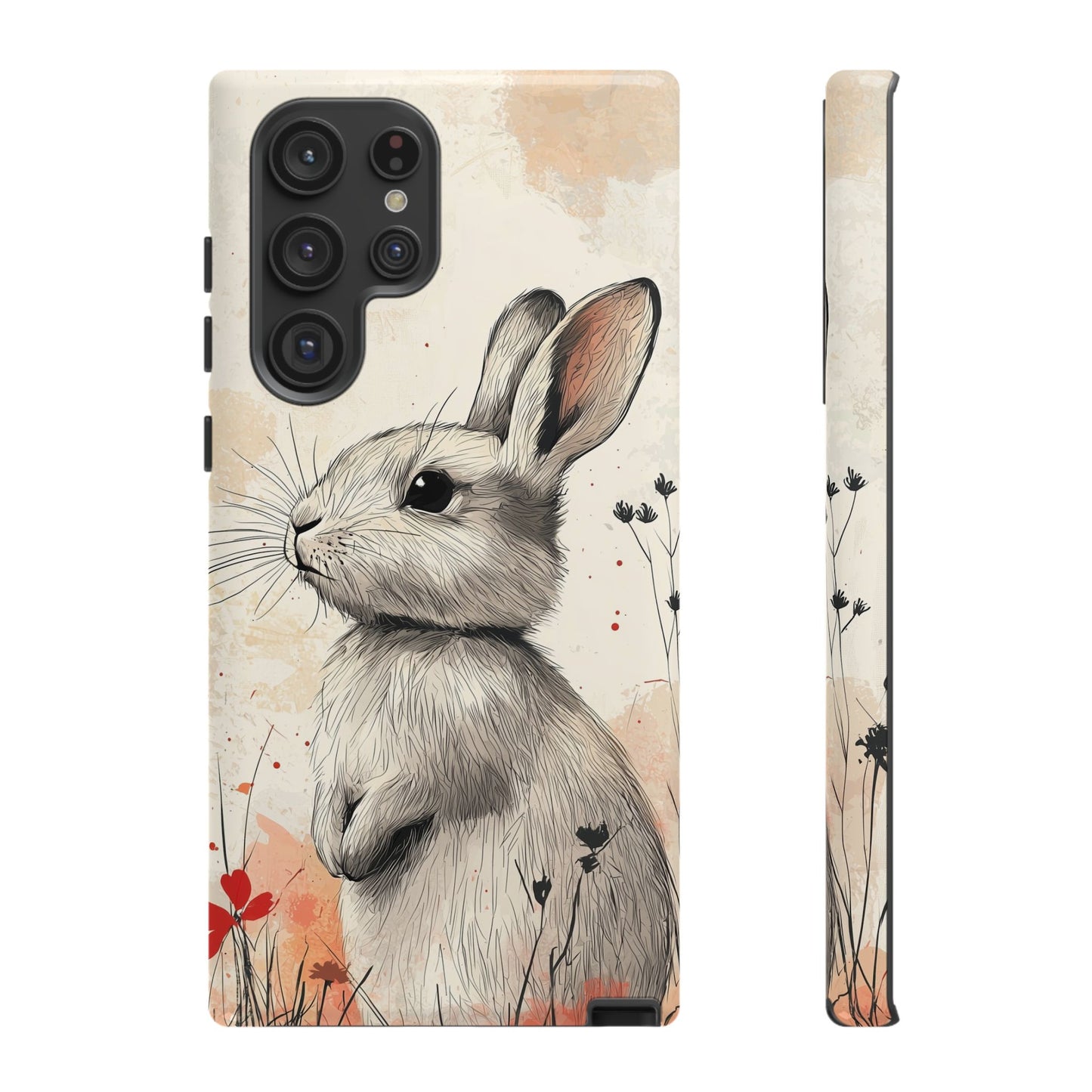 Curious Meadow: Gentle Rabbit Phone Case for iPhone, Samsung & Pixel