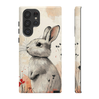 Curious Meadow: Gentle Rabbit Phone Case for iPhone, Samsung & Pixel