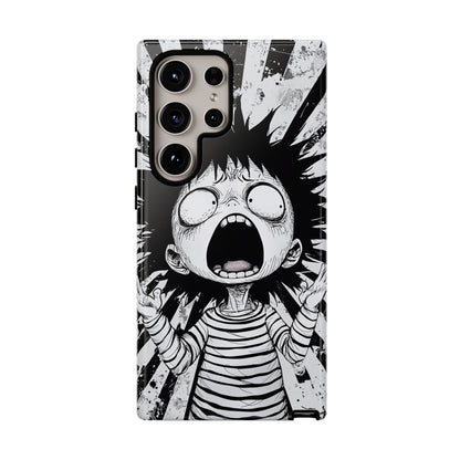 Maximum Panic Mode | Scream Kid Art  Phone Case for iPhone, Samsung & Pixel