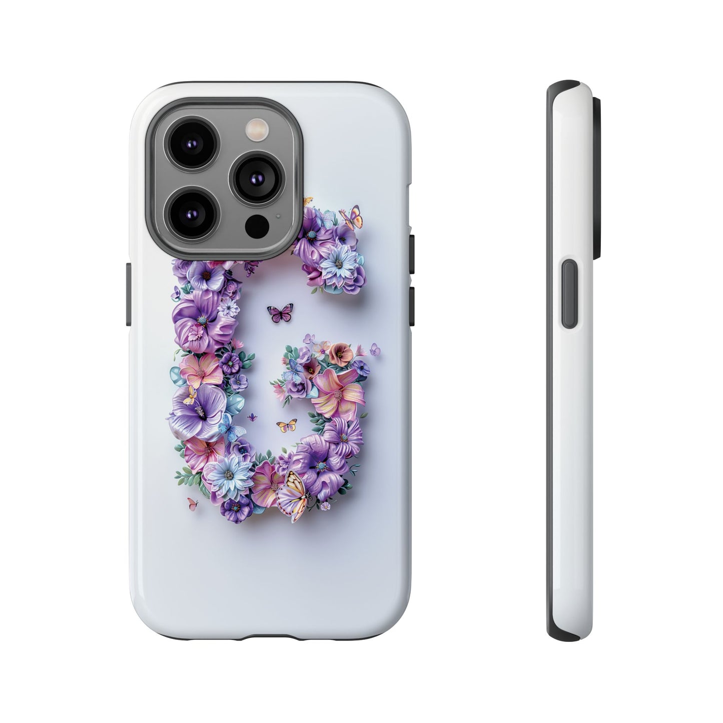 Floral Letter G Phone Case – Personalized Aesthetic Cover for iPhone, Samsung & Google Pixel