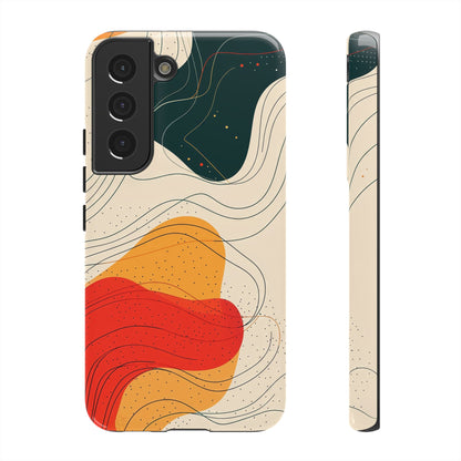 Wavy Vibes Abstract Phone Case – Bold Retro Design for iPhone, Samsung & Pixel