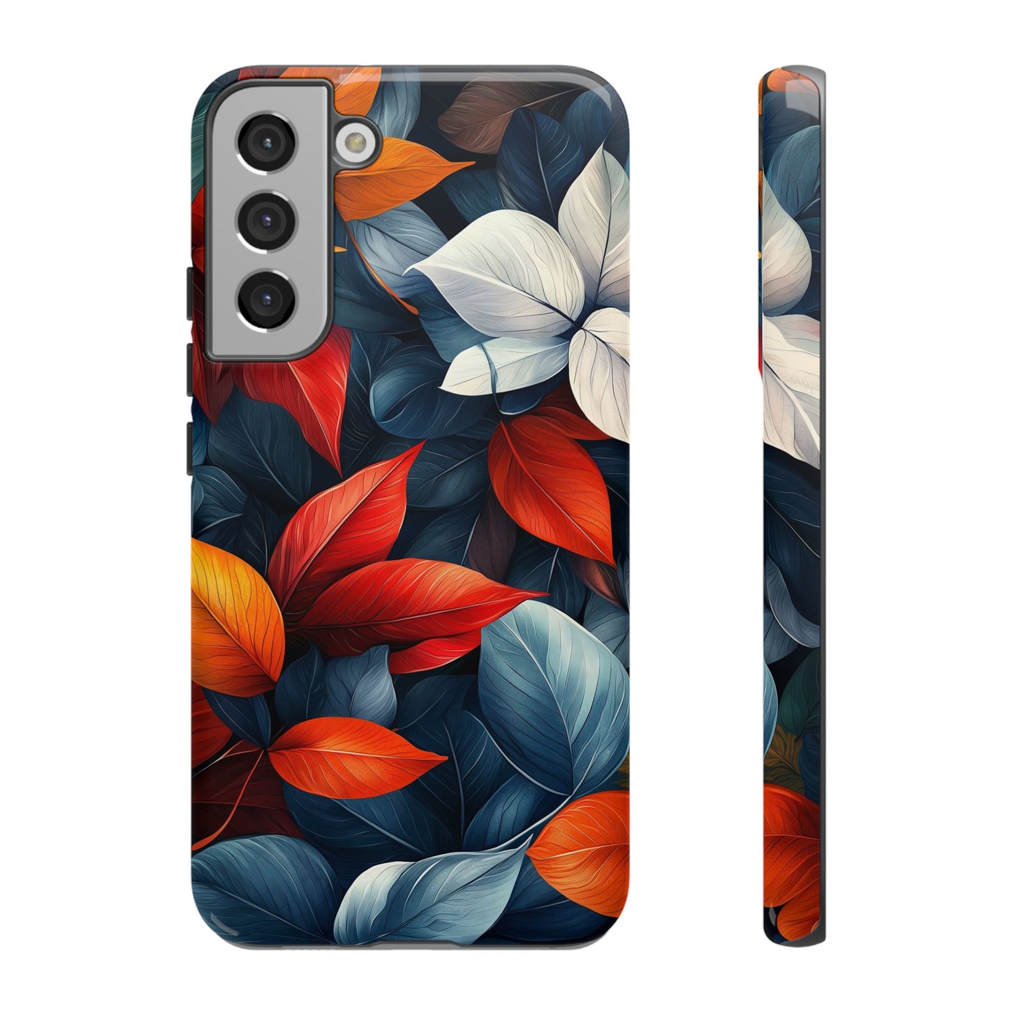 Autumn Midnight Leaves | Luxe Floral Phone Case for iPhone, Pixel & Samsung