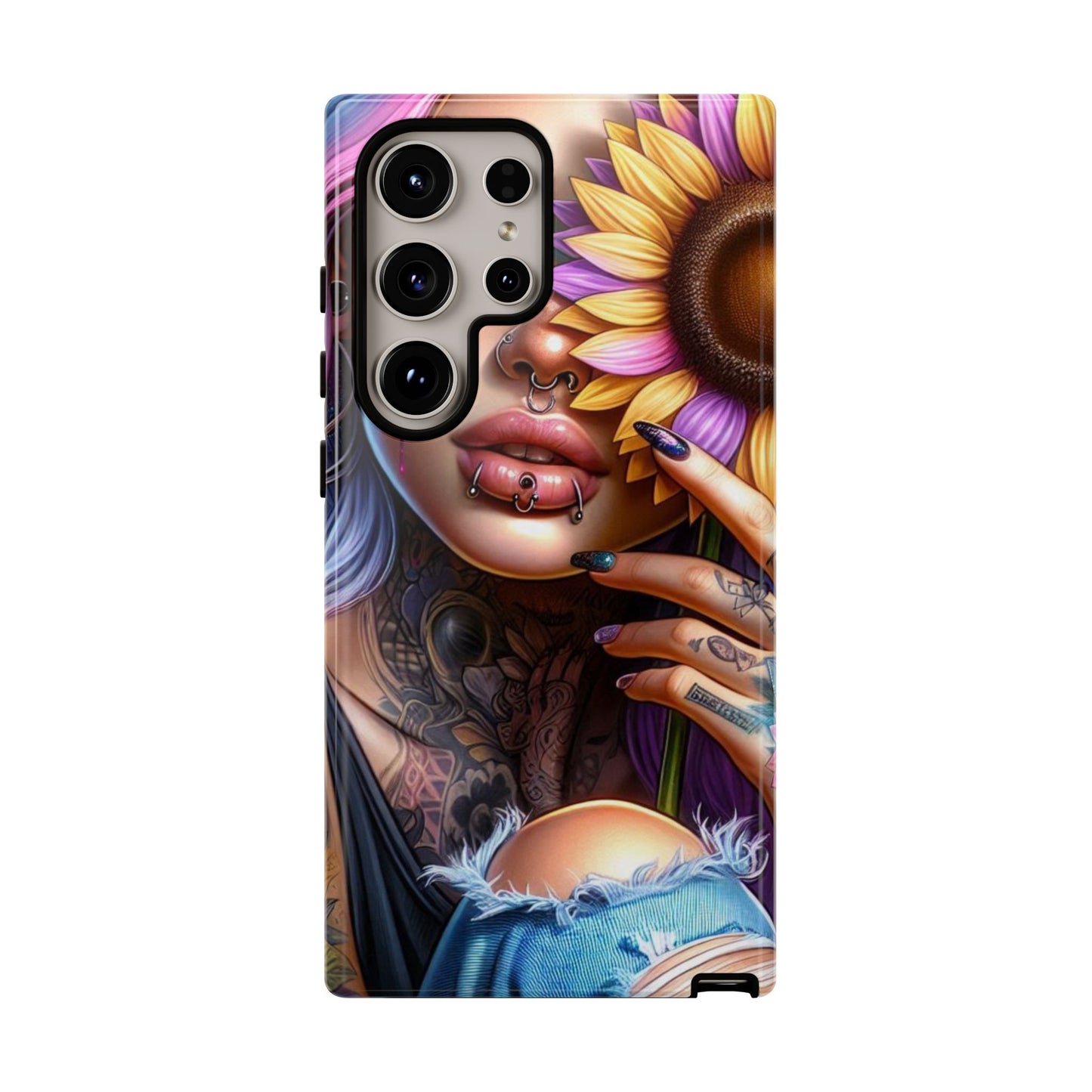 Sunflower Soul – Vibrant Ink & Cosmic Beauty Mobile Cover