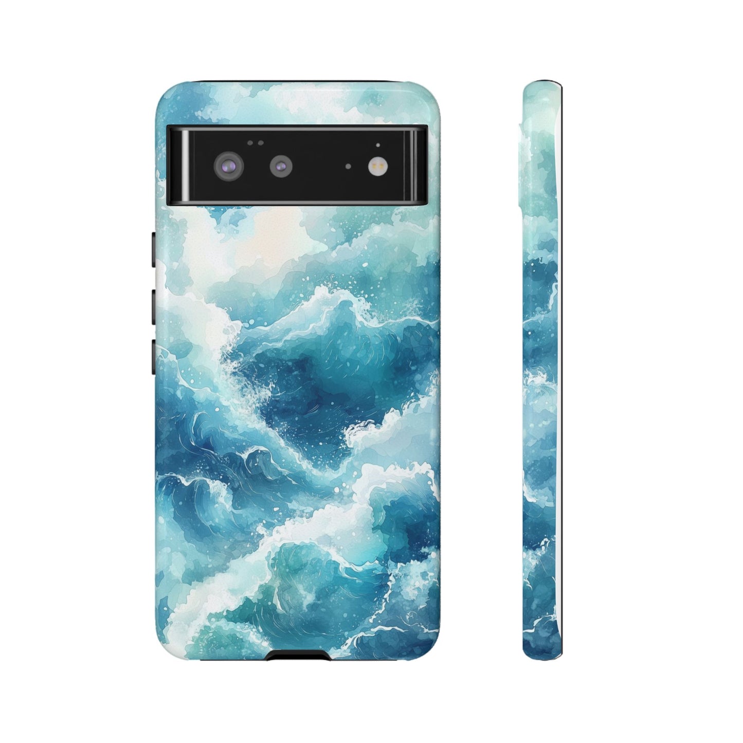 Tidal Tranquility Watercolor Phone Case for iPhone, google Pixel & Samsung