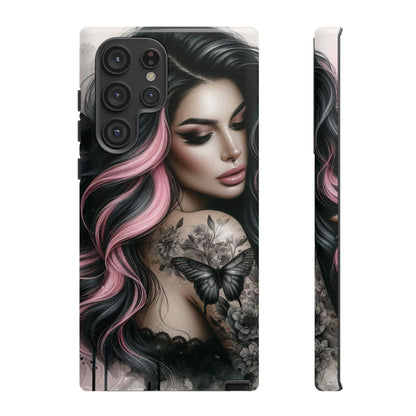 Butterfly Noir – Gothic Beauty & Inked Elegance Mobile Cover