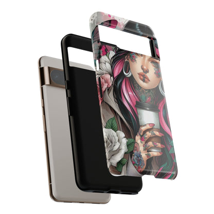 Tattooed Coffee Lover Art Mobile Case