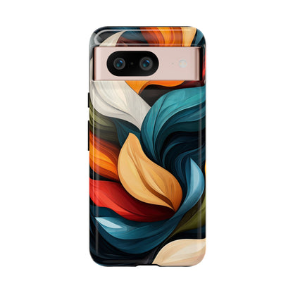 Floral Flow Abstract Phone Case – Nature-Inspired Design for iPhone, Google Pixel & Samsung