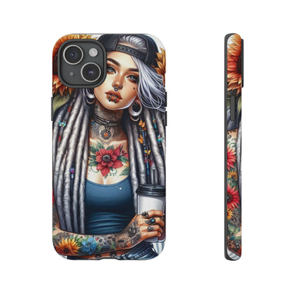 Sunflower Queen – Boho Rebel Tattoo Mobile Cover