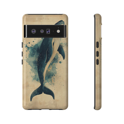 Ocean Majesty: Watercolor Whale Case for iPhone, Samsung & Pixel