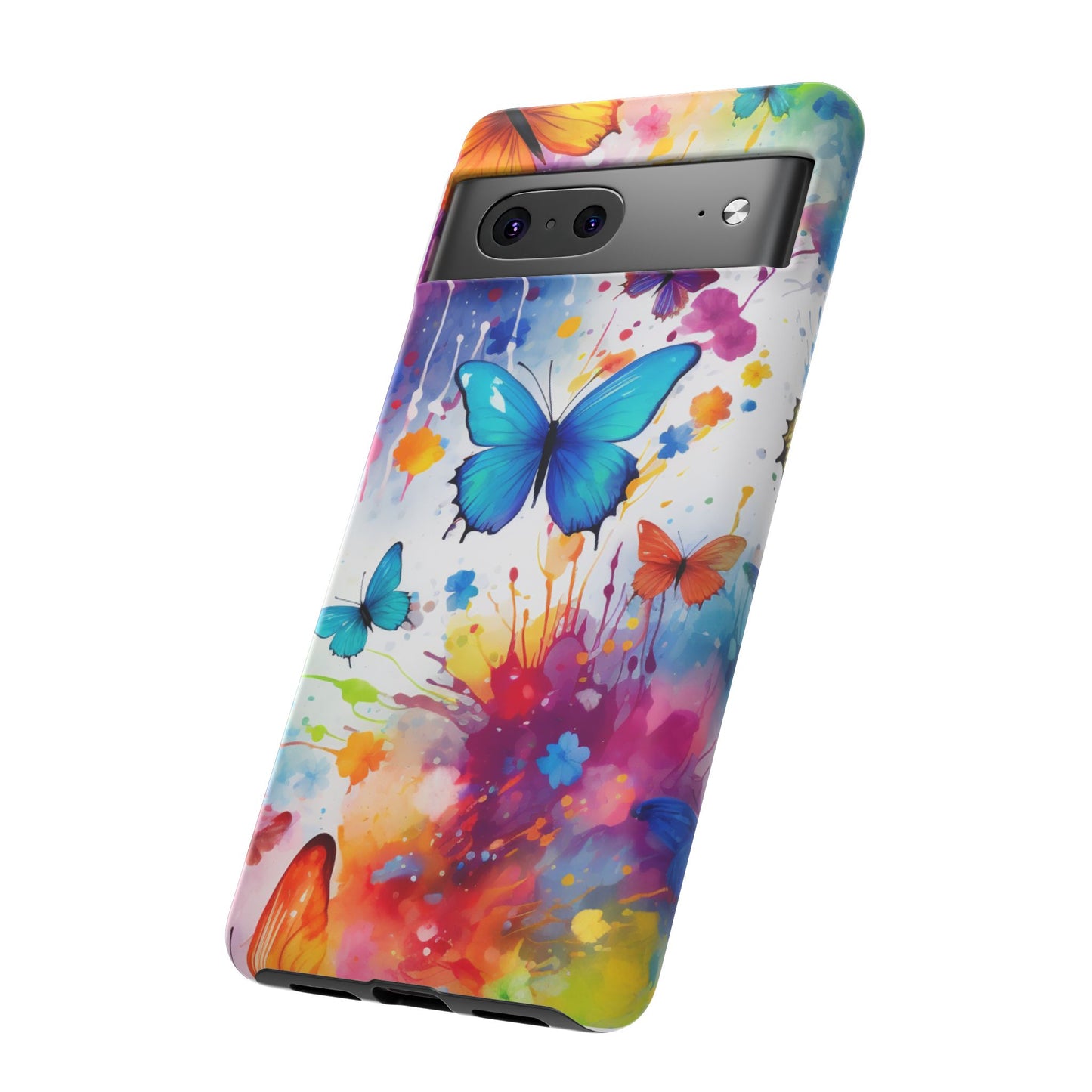 Vibrant Watercolor Butterfly Mobile Case