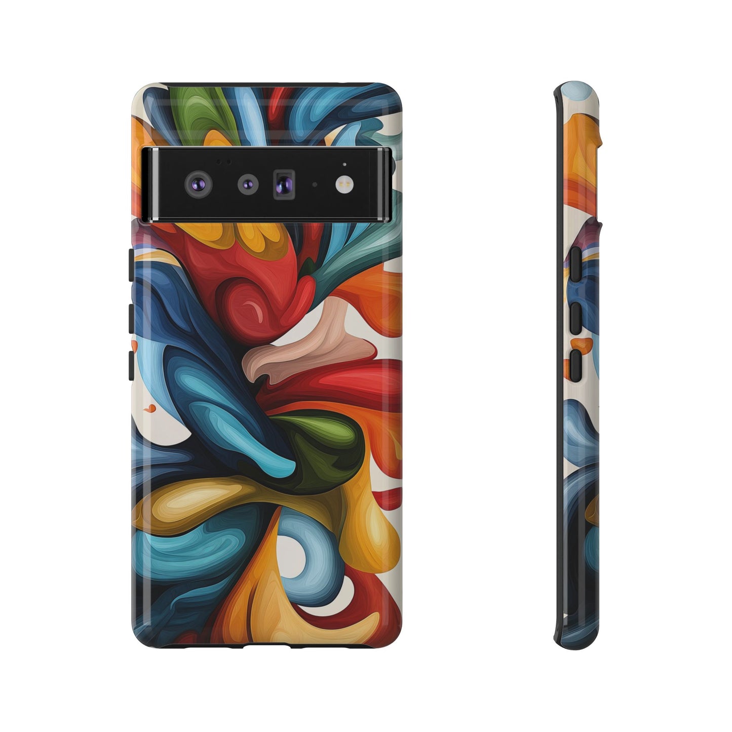 Chromatic Swirl – Abstract Expression Phone Case for iPhone, Samsung & Pixel