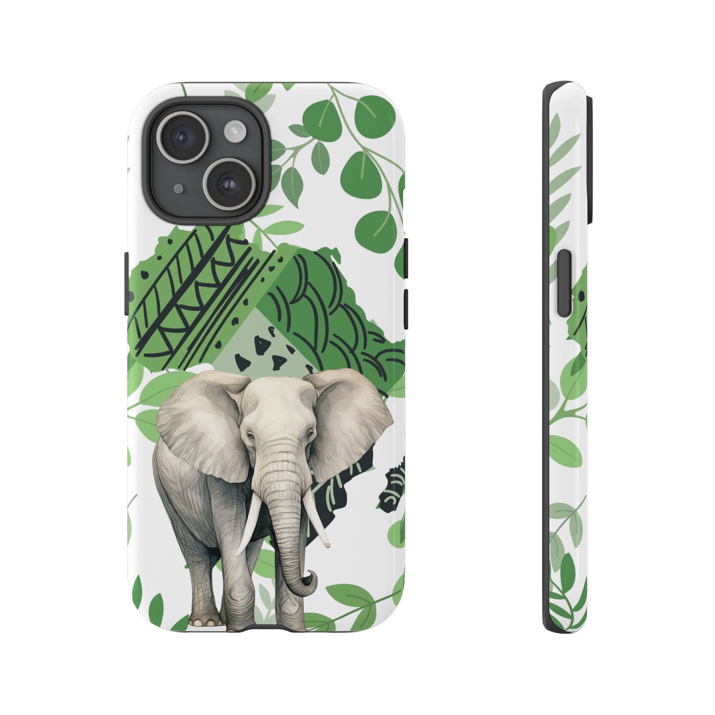 Tropical Elephant Mobile Cover – Nature-Inspired Boho Art
