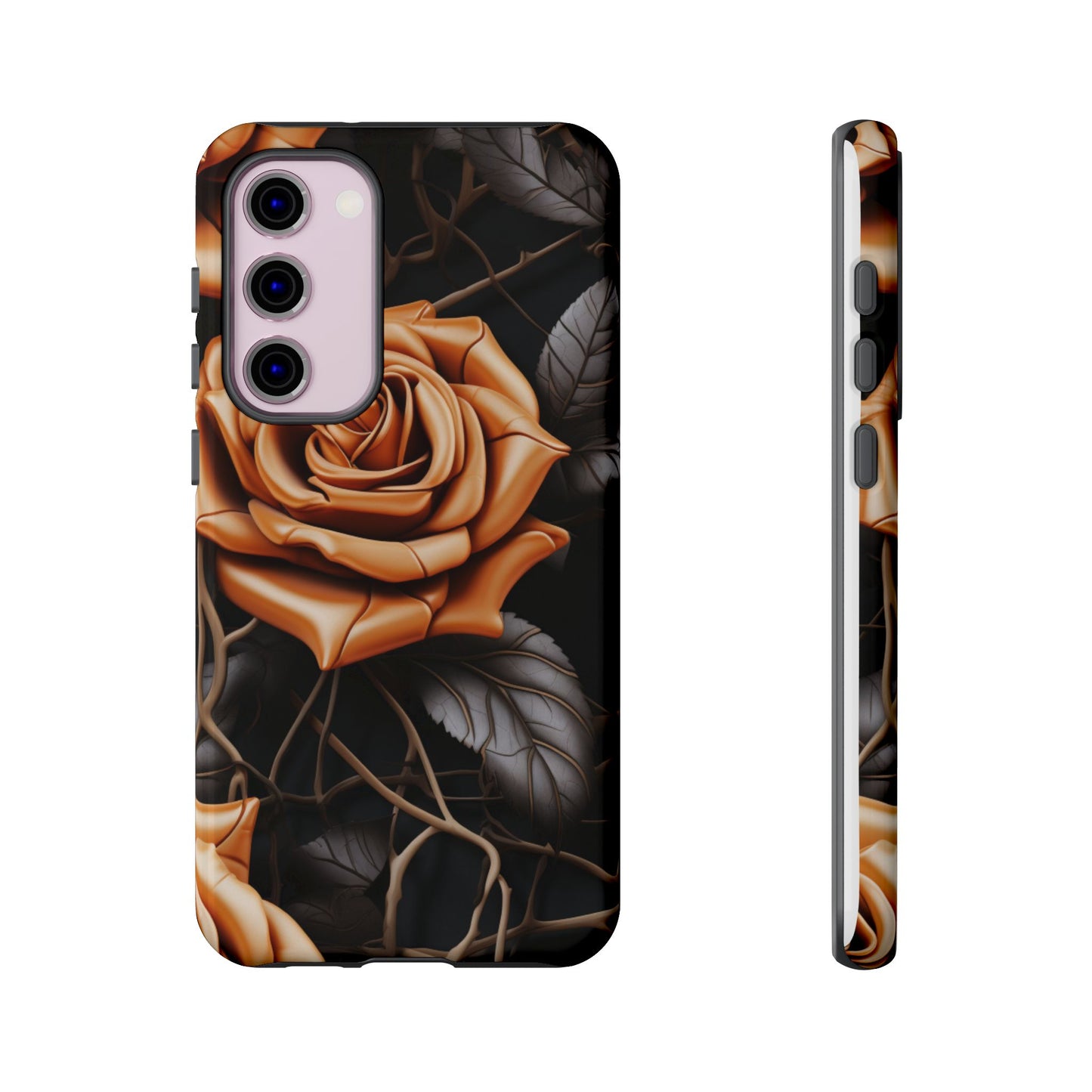 Midnight Gold Rose Mobile Case