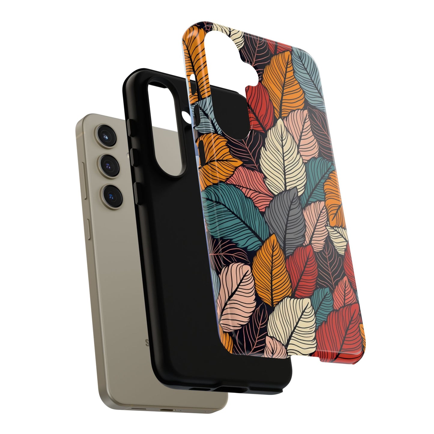 Colorful Abstract Leaves Pattern Design