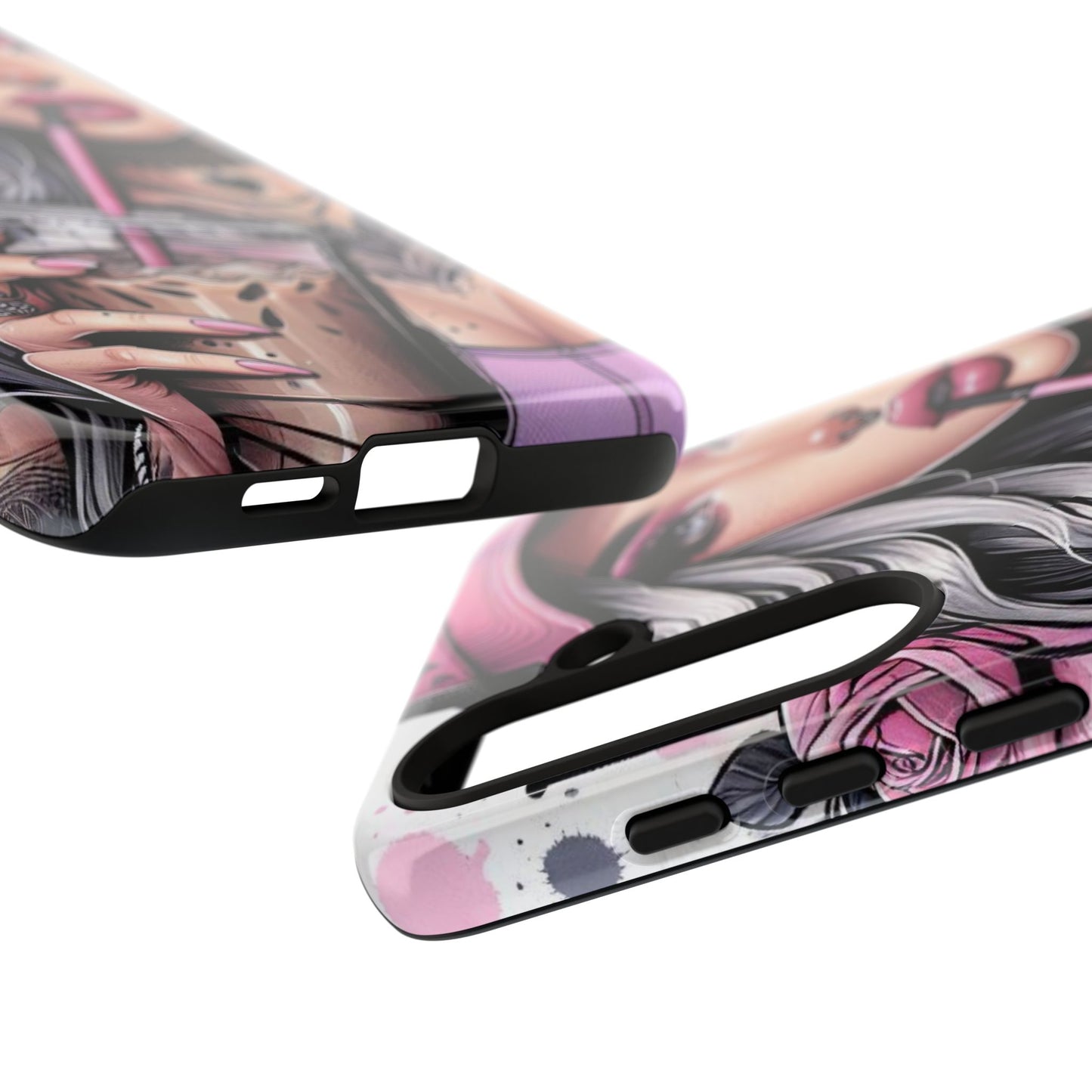 Pink Aesthetic Rebel – Iced Coffee & Inked Beauty Mobile Cover