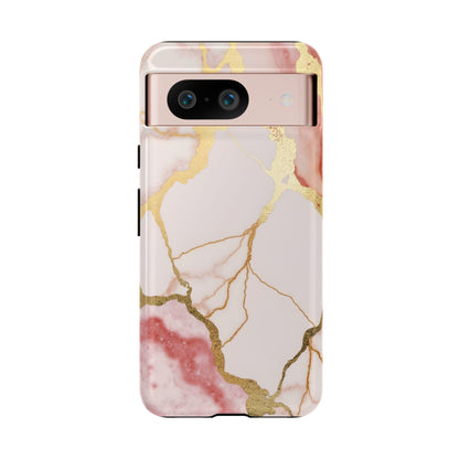 Beautiful Pink Minimal Marble Case Design