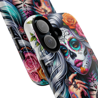 Sugar Skull Goddess – Día de los Muertos Floral Queen Mobile Cover