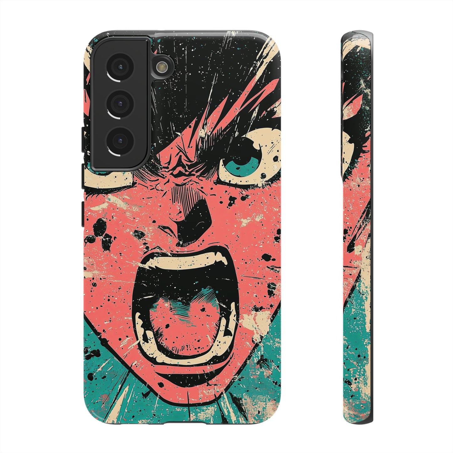Rage Unleashed | Retro Scream Manga Phone Case for iPhone, Samsung & Pixel