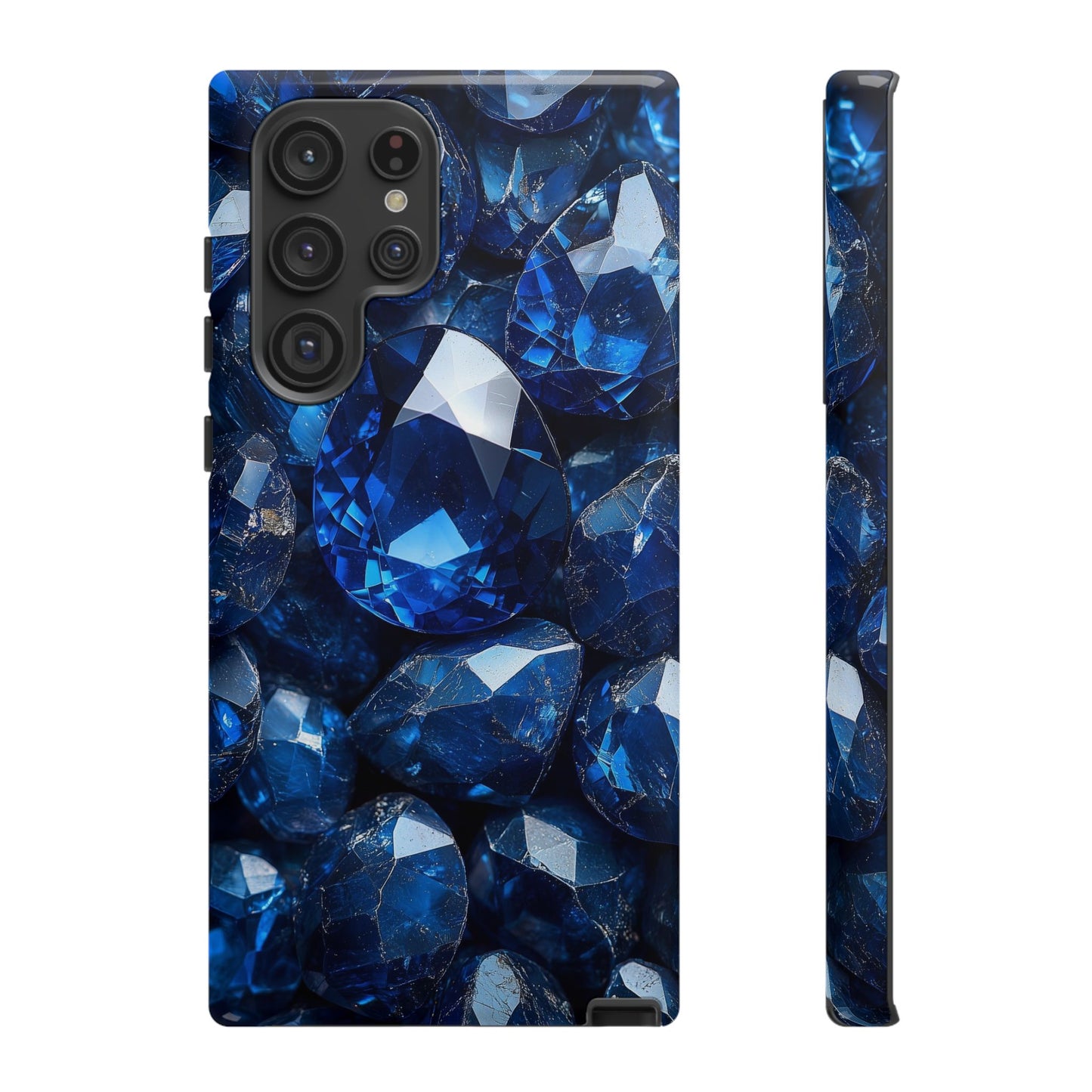 Blue Crystal Aesthetic Phone Case for iPhone, Google Pixel, Samsung