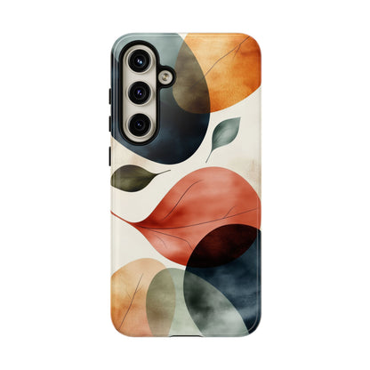 Tranquil Tones Terrazzo Leaves Print Phone Case for iPhone, Pixel & Samsung