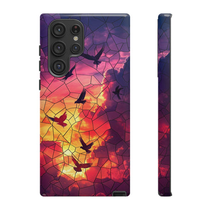 Chorus of Flight – Mosaic Birds Phone Case for iPhone, Samsung & Pixel