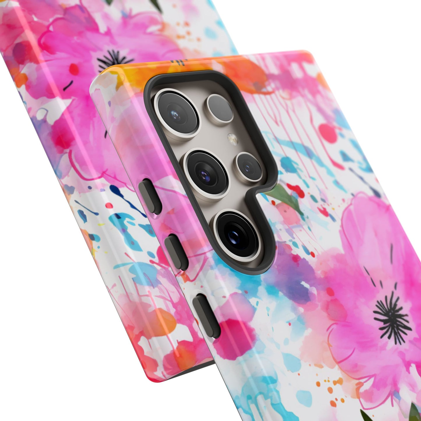Vibrant Watercolor Floral Phone Case – Artistic & Colorful Design