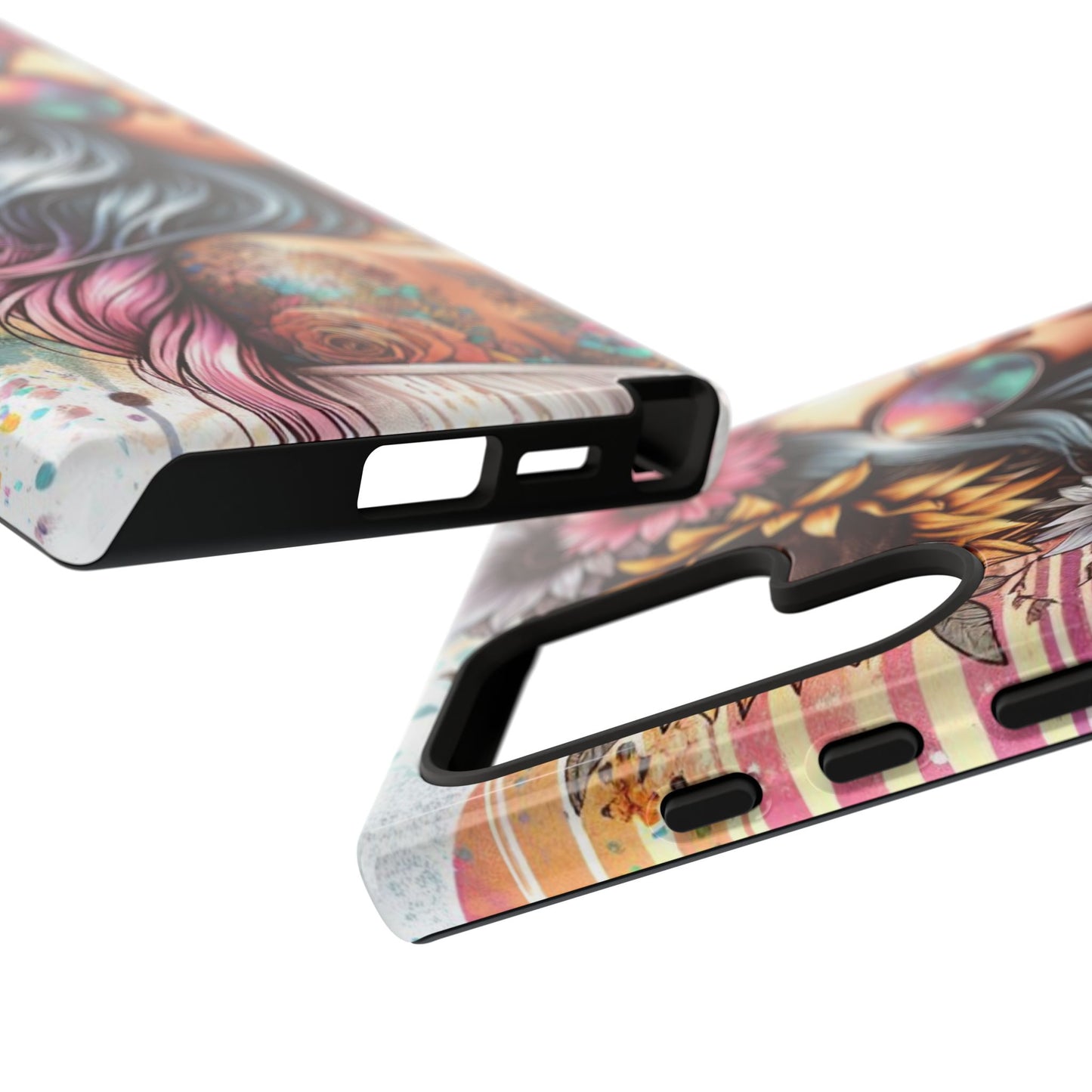 Retro Boho Wanderer – Sunflower Hippie Van Mobile Cover
