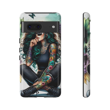 Urban Wildflower – Edgy Tattooed Beauty Mobile Cover