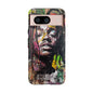 Basquiat Art iPhone Case – Bold, Graffiti-Inspired Street Art Cover - iPhone, Samsung & Google Pixel Cover - Artistic Painting Case, Art Lover Gift