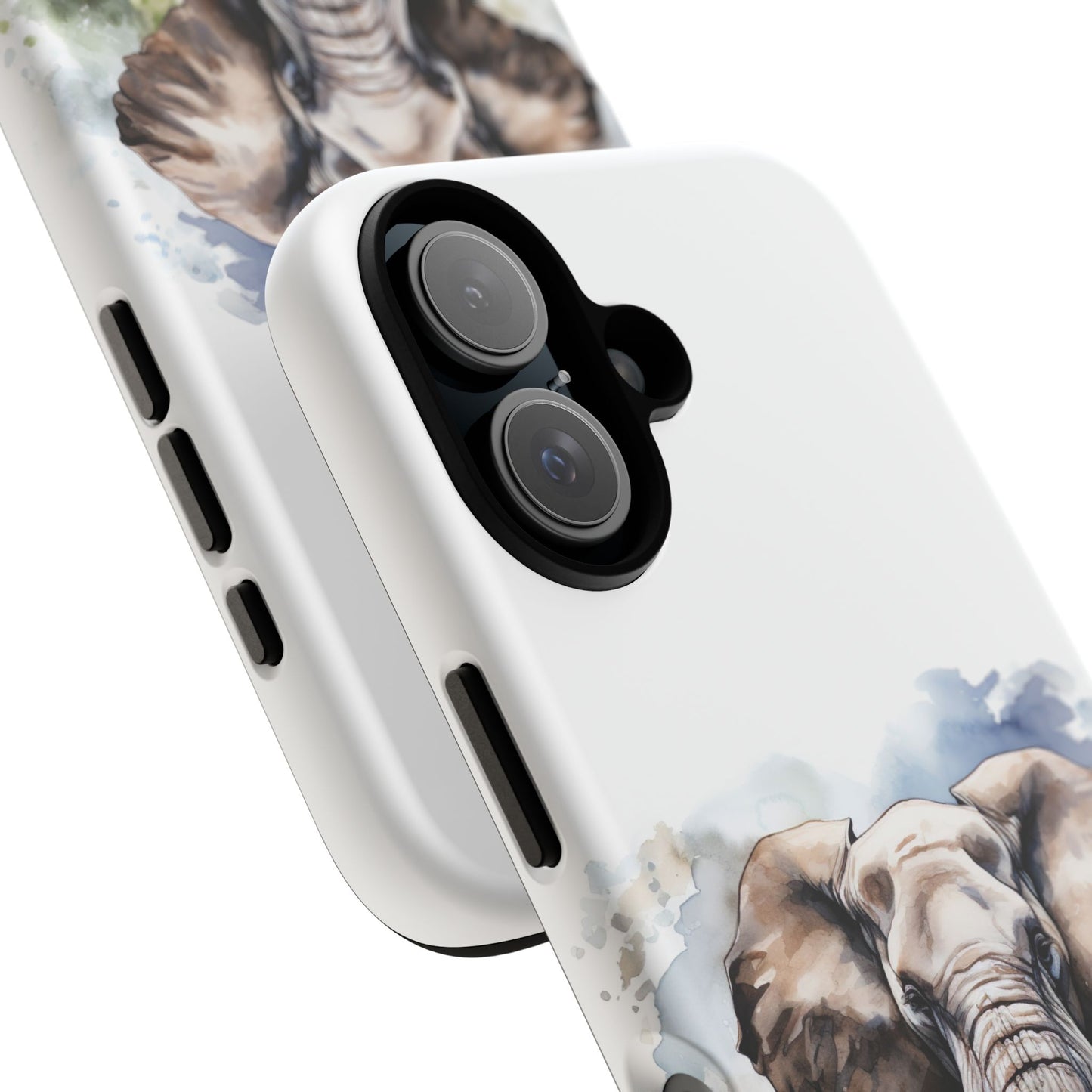 Majestic Watercolor Elephant Mobile Cover – Artistic Wildlife Design
