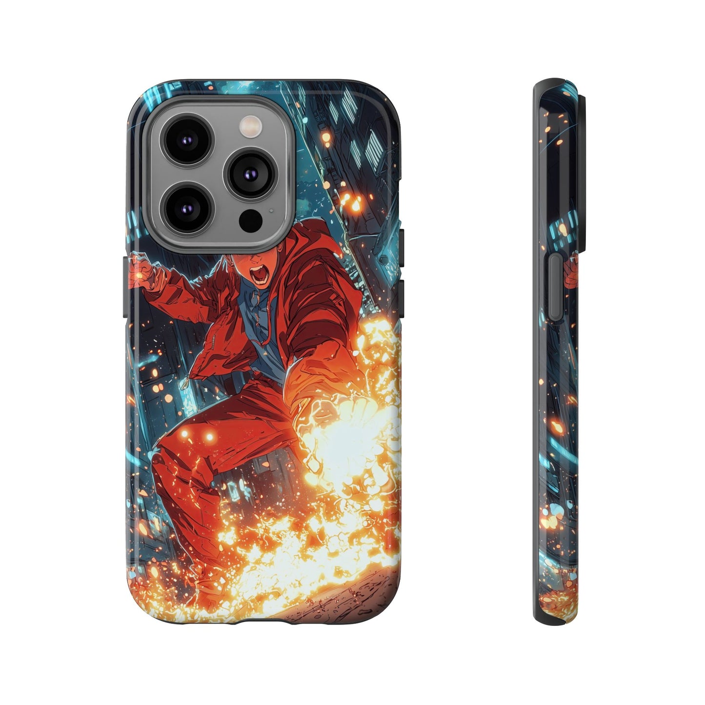 Urban Firestarter | Neon Blaze Hero Phone Case for iPhone, Samsung & Pixel