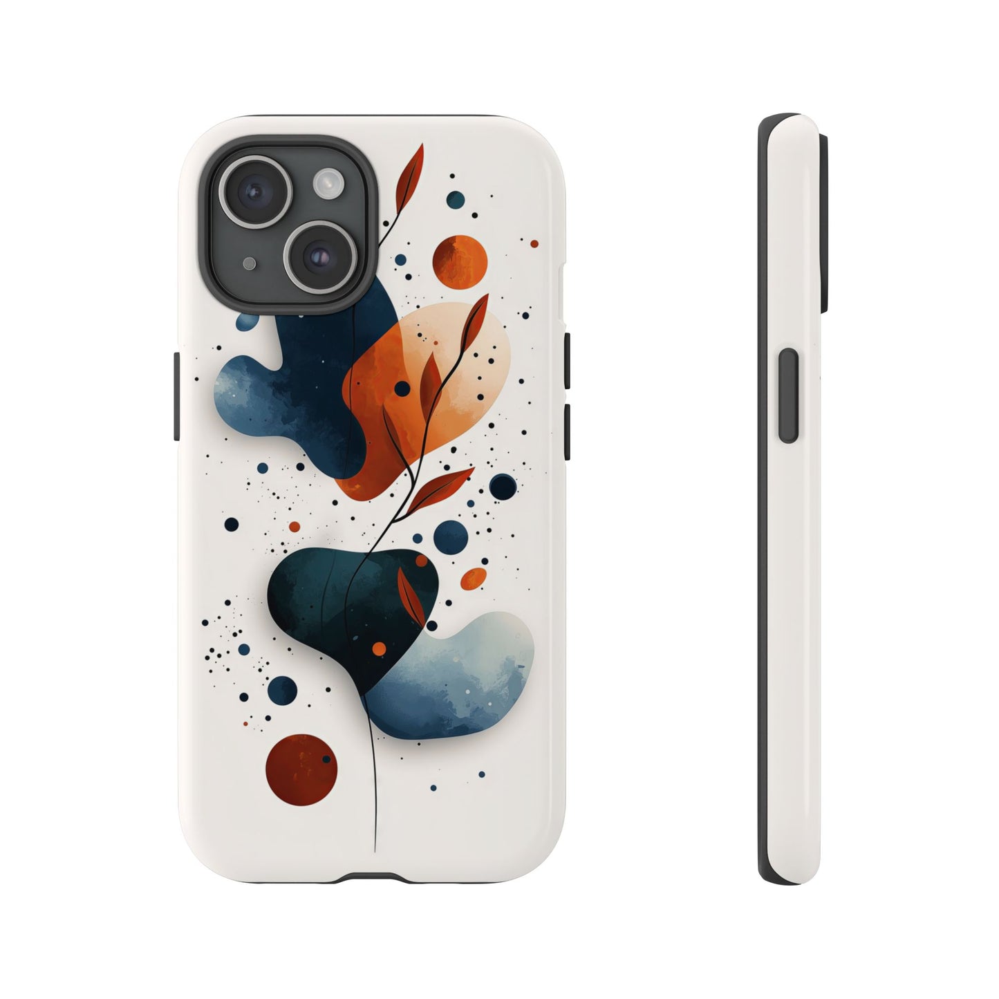 Celestial Bloom – Minimal Abstract Phone Case for iPhone, Samsung & Pixel