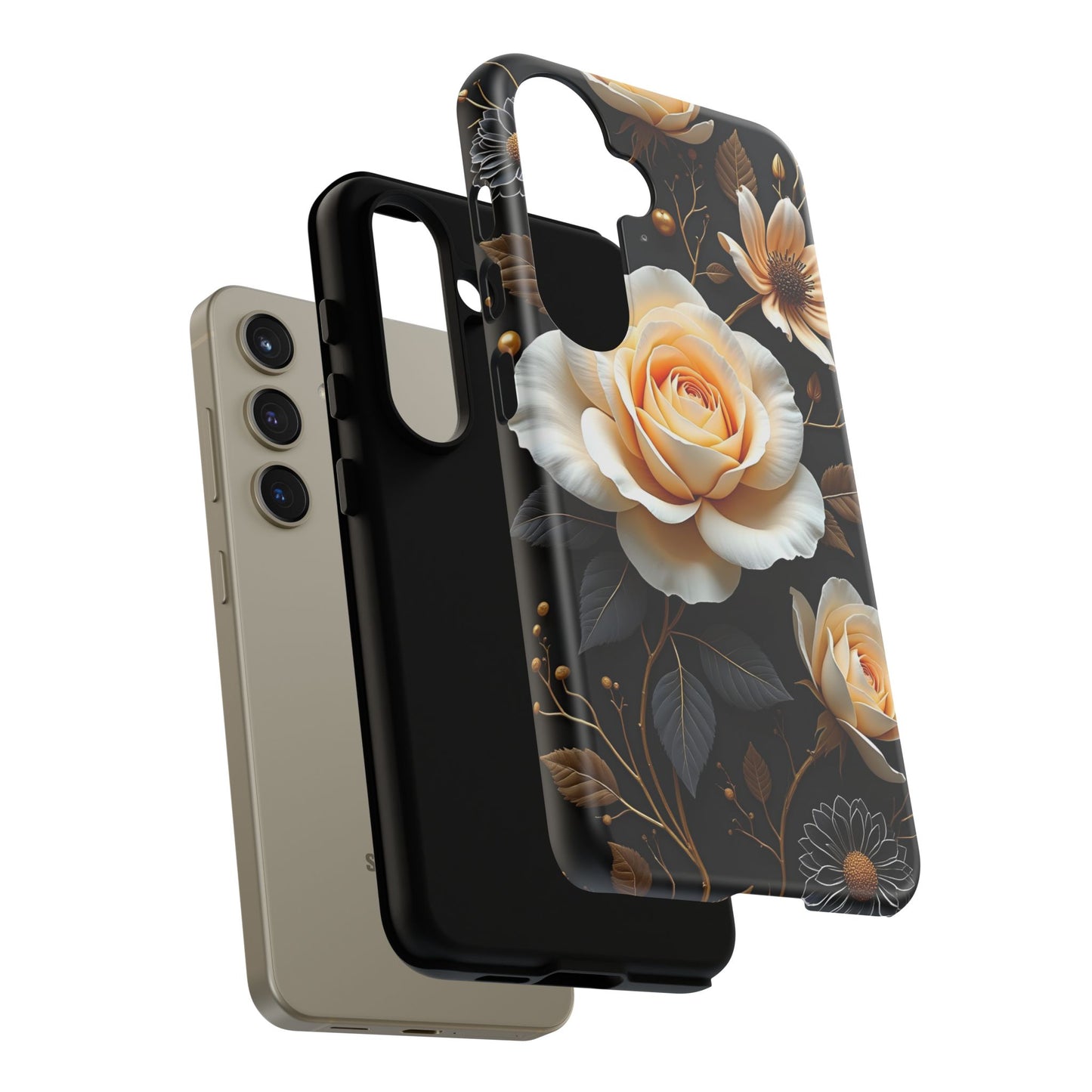Elegant 3D Floral Design, Botanical Phone Case design for Iphone.