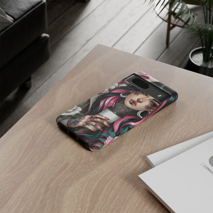 Tattooed Coffee Lover Art Mobile Case