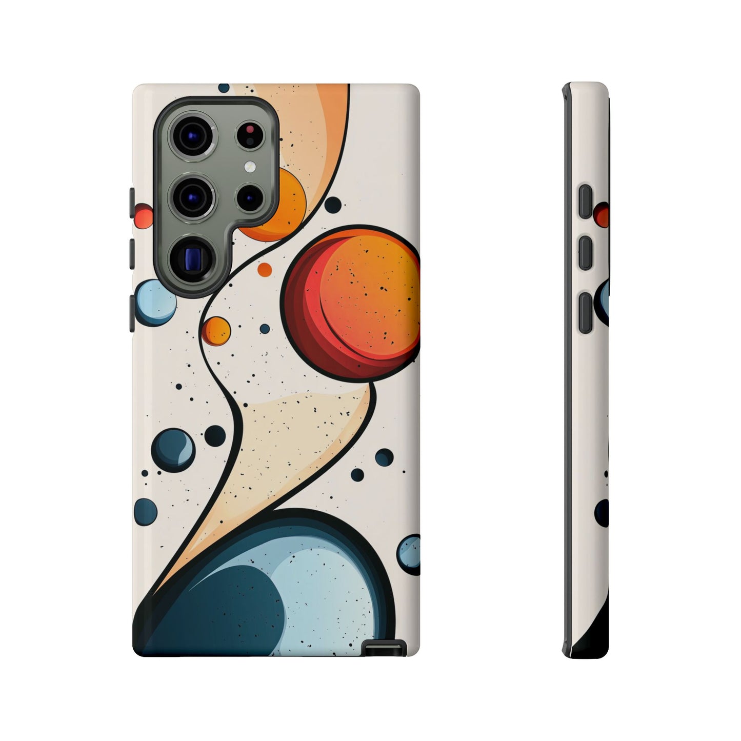 Solar Drift – Abstract Orbital Phone Case for iPhone, Samsung & Pixel
